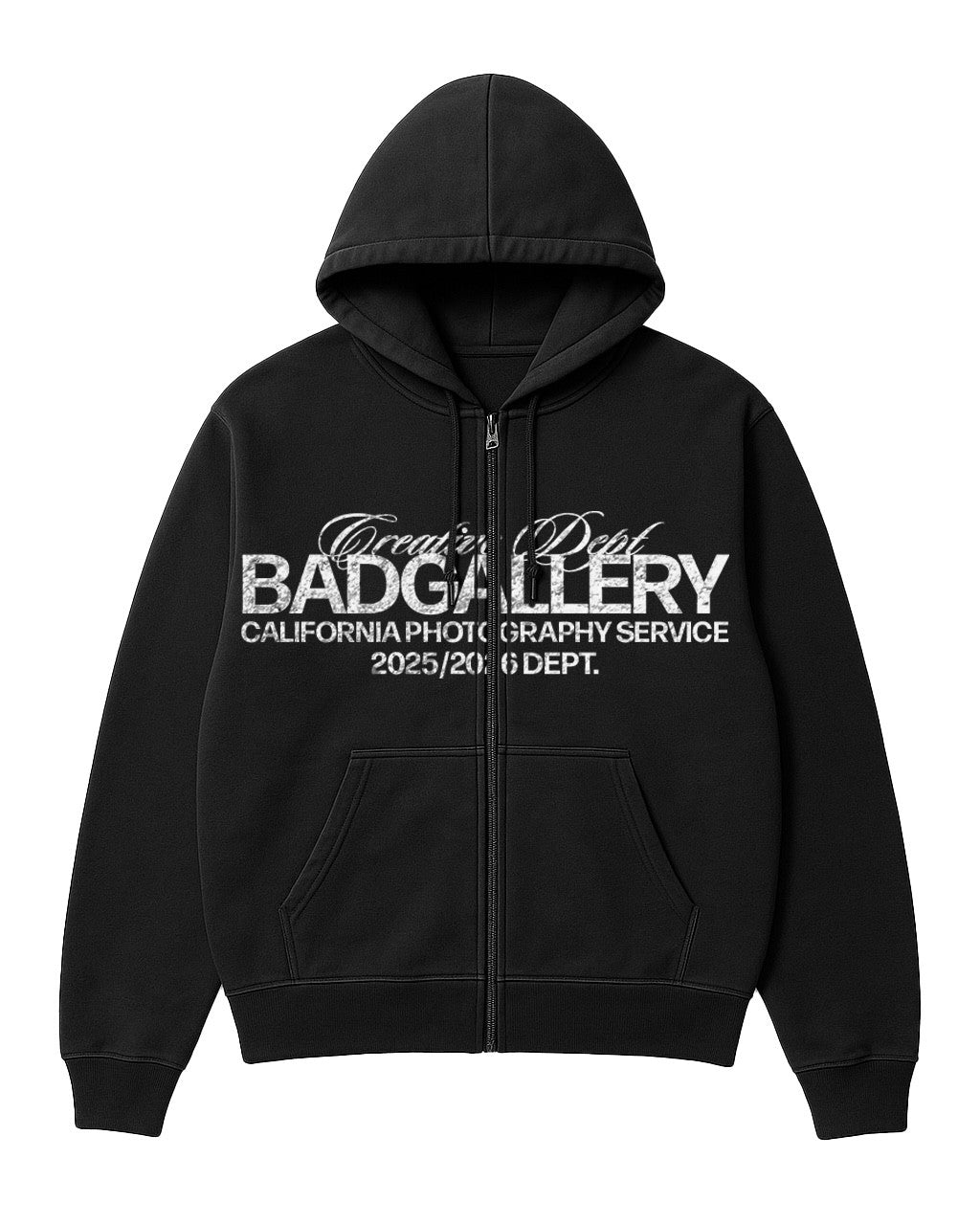 Zip-Up Hoodie Creative Dept - BADGALLERY California Photography Service