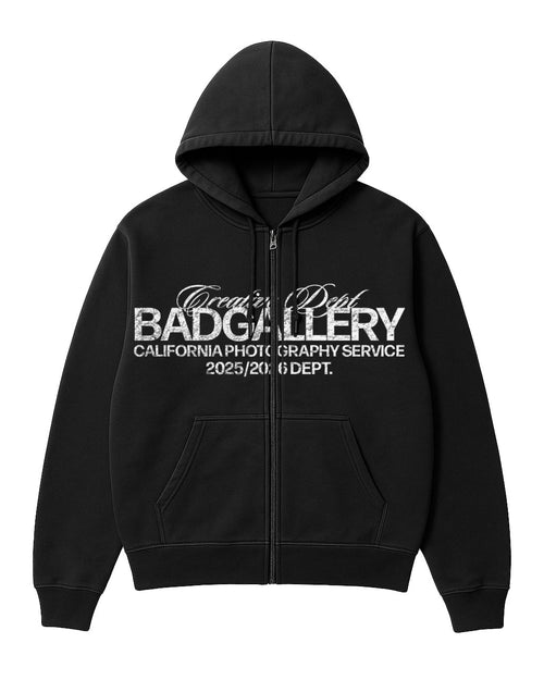 Zip-Up Hoodie Creative Dept - BADGALLERY California Photography Service